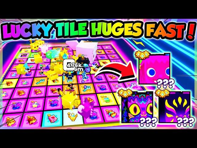 HOW TO GET *HUGES* FROM LUCKY TILES🟨 EVENT in PET SIMULATOR 99!! (Roblox)