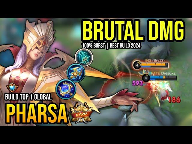 PHARSA BEST BUILD 2024 | BUILD TOP GLOBAL PHARSA GAMEPLAY | MOBILE LEGENDS