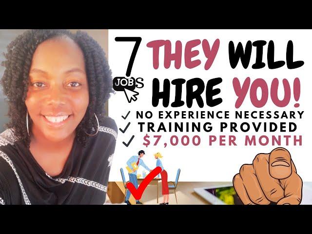 7 Easy Hiring Immediately Work from Home Jobs Paying $7,000/Month