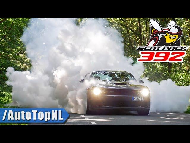 DODGE Challenger R/T SCAT PACK 6.4 V8 *BURNOUT* & 0-250 ACCELERATION by AutoTopNL