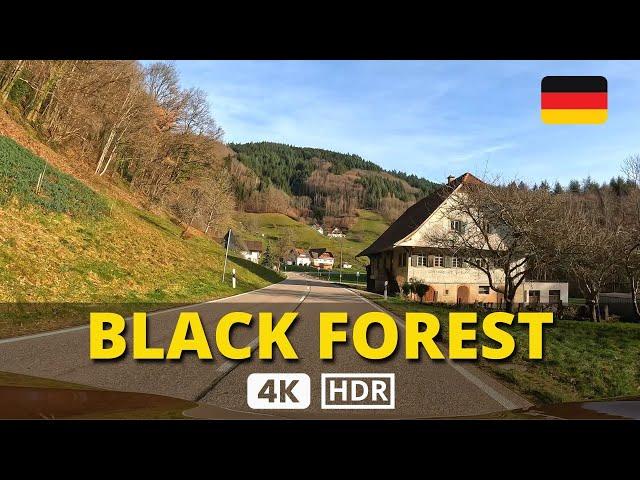  Driving through The BLACK FOREST GERMANY Road Trip 4K from LAHR to MUMMELSEE Schwarzwald 