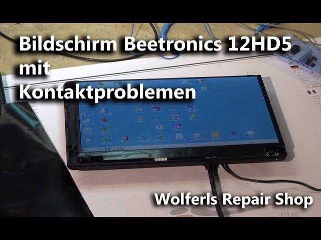 Beetronics 12HD5 12" FullHD Bildschirm mit Kontaktproblemen