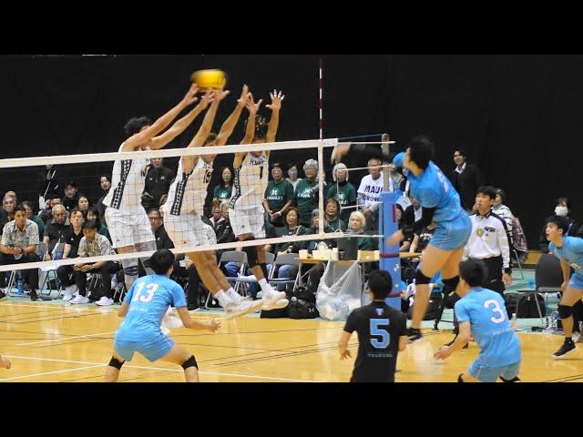 Hawaii uni(US) vs Tsukuba uni(Japan) 2nd set Men's volleyball match 2023