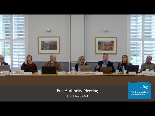 Full Authority Meeting - 11 March 2024