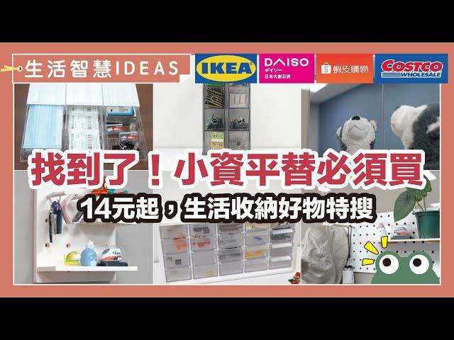 找到了！IKEA、COSTCO的平替好物，大創、蝦皮、MOMO就有，14元起小資族超高CP值的平替品，必須買起來！｜生活智慧IDEAS｜蛙家