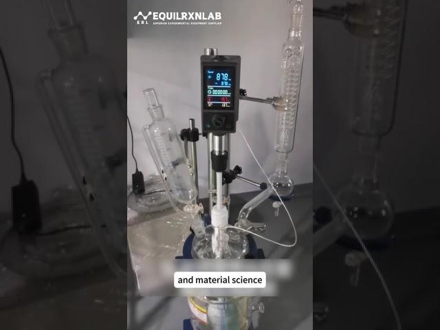 Revolutionize Your Lab with Overhead Stirrer & Double Glass Reactor!