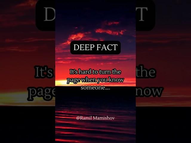 It's hard to turn the page when you know someone…. #shorts #subscribe #psychologyfacts