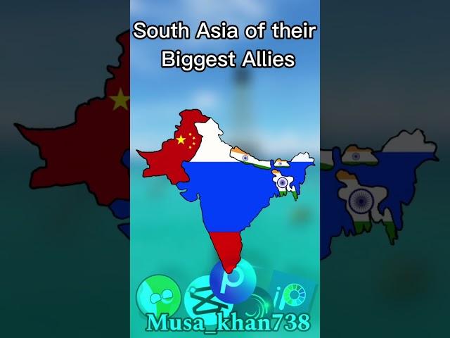 South Asia Biggest allies #mapper #shorts #country