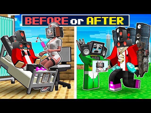 TV WOMAN NURSE SAVED POOR JJ'S LIFE! BEFORE or AFTER JJ and MIKEY in Minecraft - Maizen