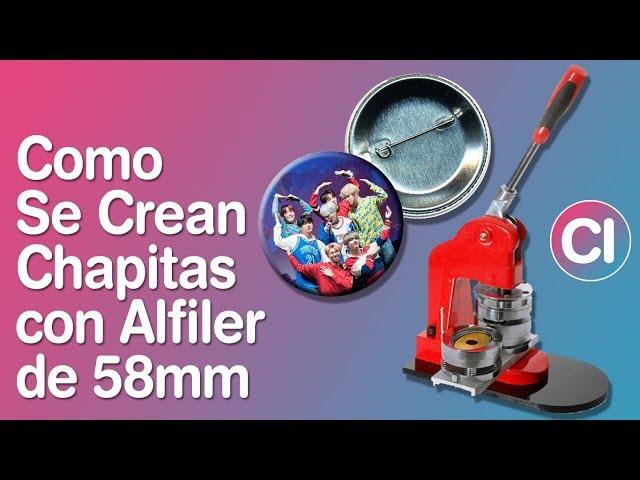 Como Hacer Chapitas con Alfiler Pin de 58mm - Chapita BTS