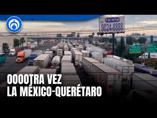 ¿Otra vez? Vuelven a cerrar la autopista México-Querétaro tras accidente