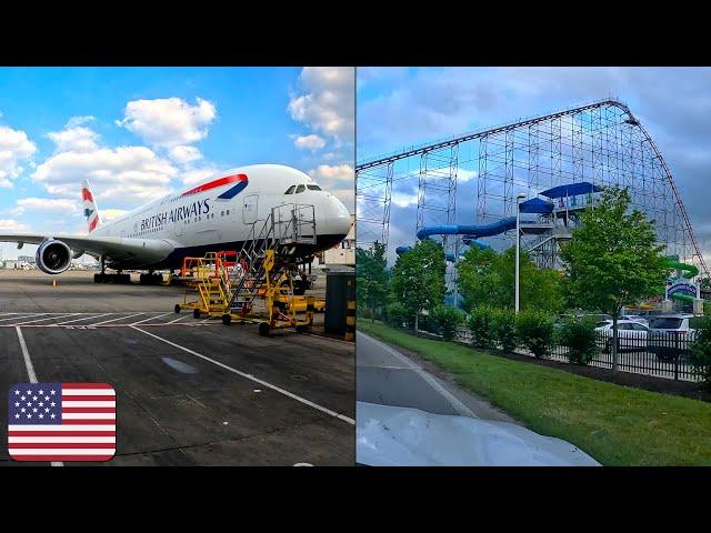 Driving 1000+ Miles To RIDE Roller Coasters In The USA | Travel VLOG June 2024