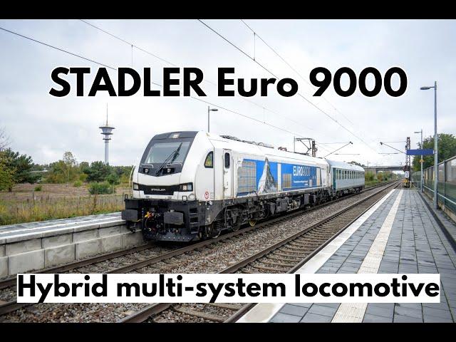  STADLER Euro 9000 - Hybrid multi-system locomotive passing Wiesental train station 