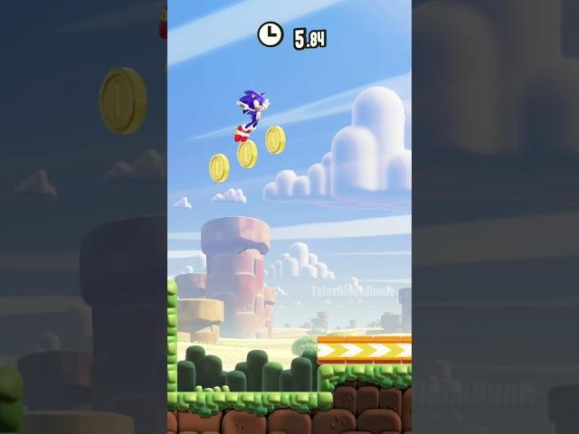 What If Sonic Was Playable in Super Mario Bros Wonder #shorts