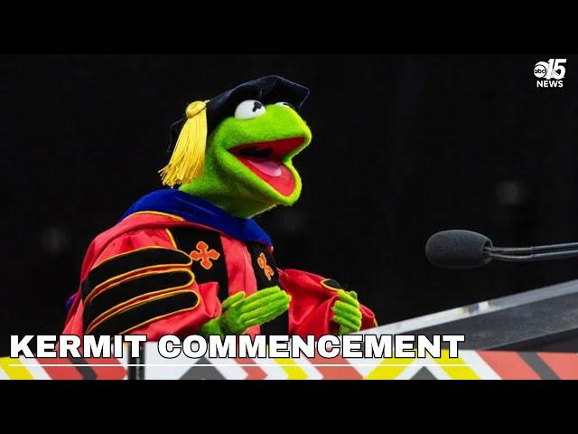 Kermit the Frog speaks to University of Maryland's class of 2025 graduates