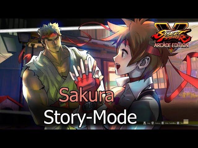 Street Fighter V Arcade Edition - Sakura Story Mode (Full)