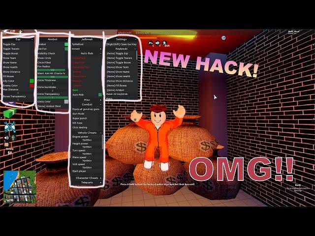 NEW JAILBREAK GUI/HACK!! (APRIL 2020) (ROBLOX) pastebin, autorob, noclip, autoarrest!!!