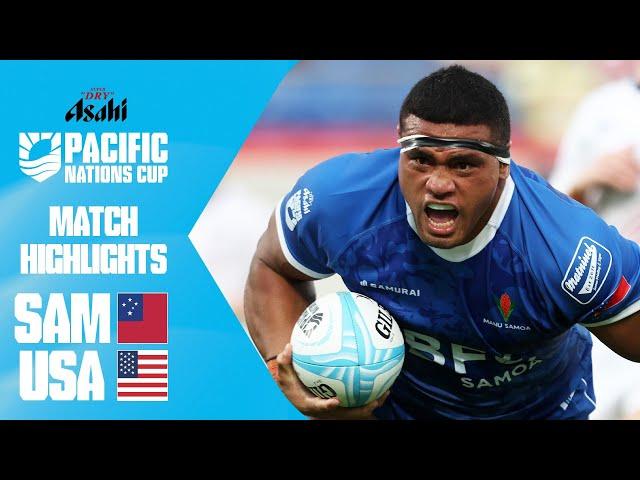 Last minute WINNER  | Samoa v USA | Match Highlights | Asahi Super Dry Pacific Nations Cup