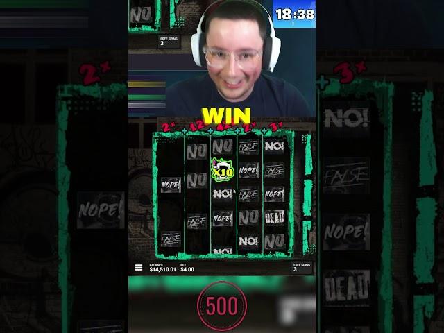 MASSIVE WIN On CHAOS CREW!!.. (BONUS BUYS) #slots #casino #chaoscrew #shorts