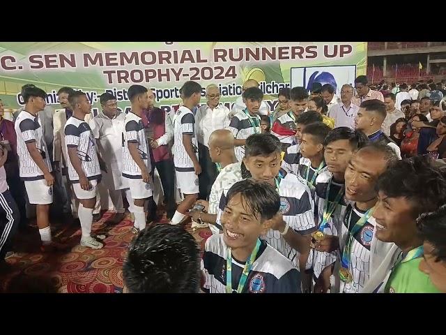 SilcharDSA football night final N M Gupta tournament Cup 2024 champion team F.C RAEANGDAI MONIPUR 