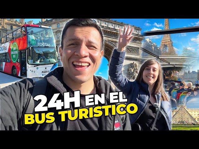 Pasamos 1 DÍA en el bus turístico de PARÍS 