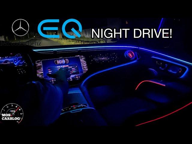 2022 EQS 580 TOP SPEED +NIGHT DRIVE REVIEW!