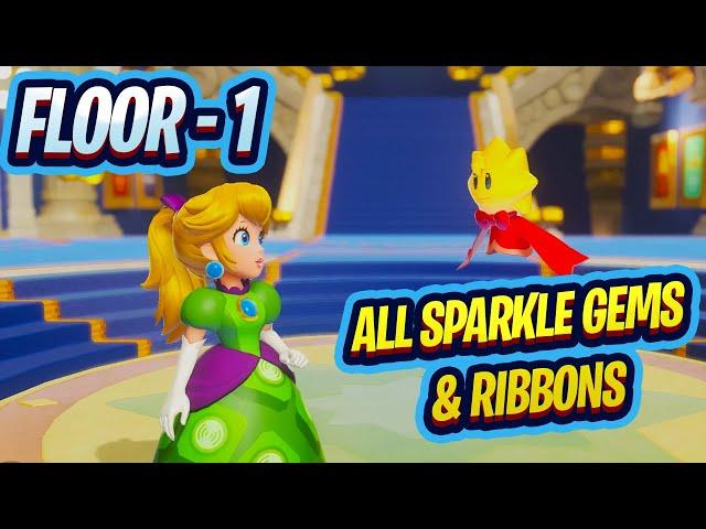 Princess Peach Showtime Floor 1 All Sparkle Gems and Ribbons