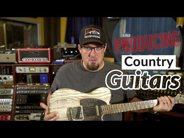 Recording Pro Country Guitars - Producing A Country Record Part 4 - Capsule to Cone