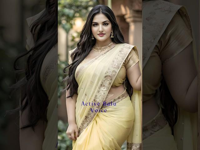 Saree Fashion ️ Plus Size Lookbook #model #ailookbook #shorts