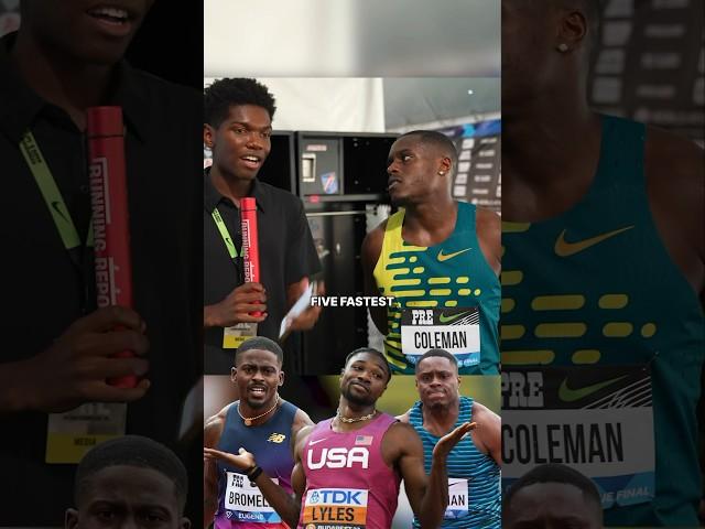 Christian Coleman knows FAST ‍️ #100m #sprinter #worldathletics #crosscountry #olympics