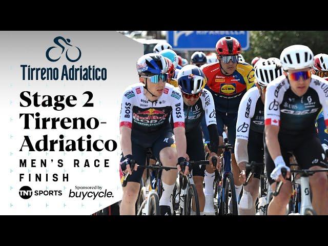 TEXTBOOK WIN!  | Men's Stage 2 Tirreno-Adriatico 2025 Final KM's | TNT Sports Cycling