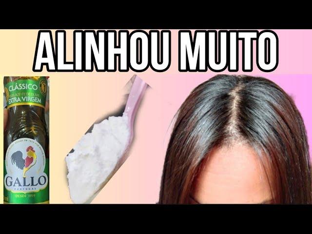 APENAS 2 INGREDIENTES PARA ALISAR SEU CABELO POR UM BOM TEMPO E ACABAR DE VEZ COM O RESSECANENTO.