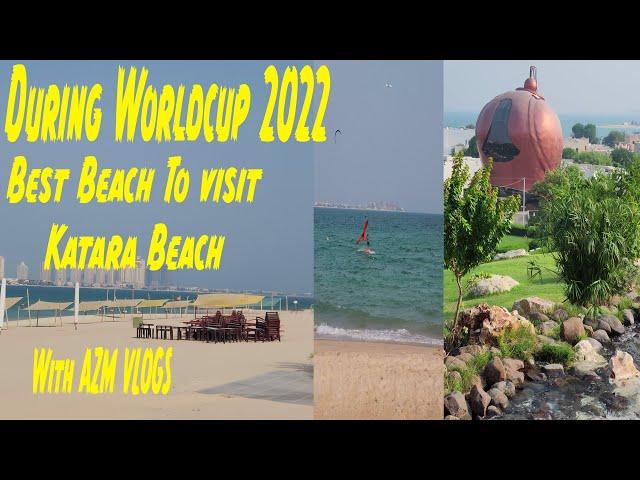 Best Beach to Visit In Qatar | Katara Beach | AZM VLOGS