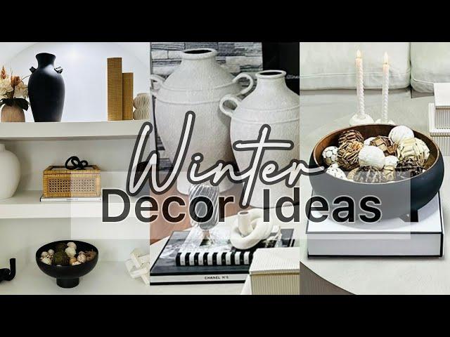 New 2024 Winter Decorating Ideas | Living Room Refresh | New Cozy Winter Home