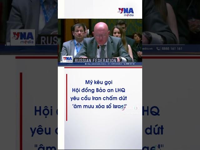 Mỹ kêu gọi Hội đồng Bảo an LHQ yêu cầu Iran chấm dứt 'âm mưu xóa sổ Israel' - VNA