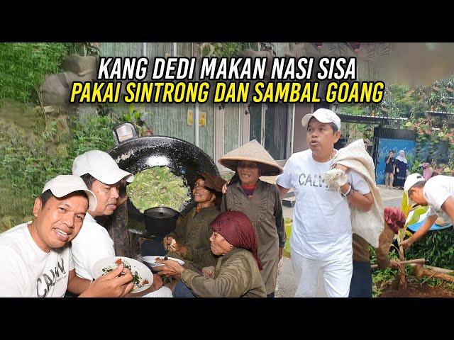 SAAT KANG DEDI MAKAN NASI SISA MAK IYON-HANYA NASI PAKAI SAYUR SINTRONG DAN SAMBAL GOANG