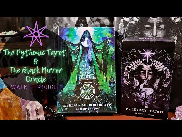 The Pythonic Tarot and The Black Mirror Oracle Walk Throughs | #tarotwalkthrough #oraclewalkthrough