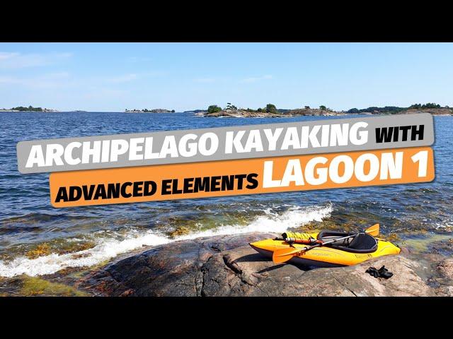 Exploring beautiful Swedish archipelago in Lagoon 1 inflatable kayak, Advanced Elements (Sandhamn)