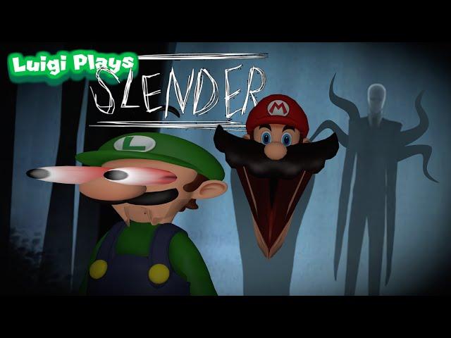 Luigi Plays: SLENDERRR (with Mario???)