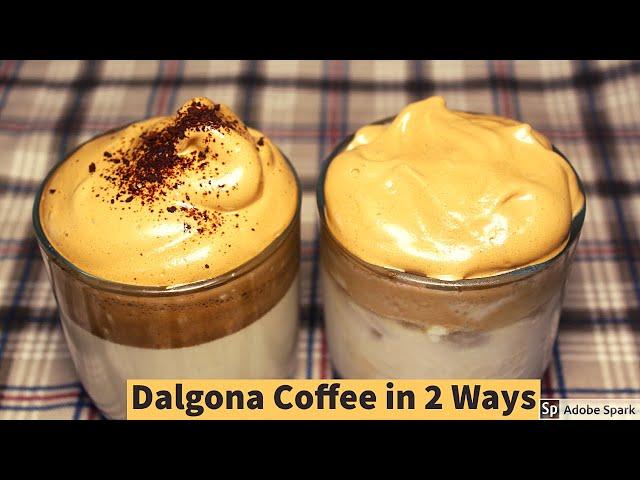 Dalgona Coffee Recipe /How to make Dalgona Coffee at Home/Whipped Viral Internet Coffee/ No machine