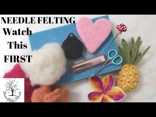 First Time NEEDLE FELTING Beginners Tutorial