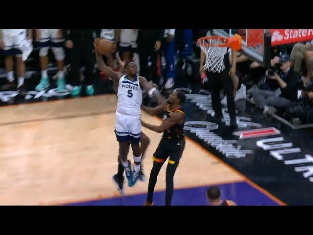 Anthony Edwards filthy poster dunk all over Kevin Durant in clutch of Game 4 