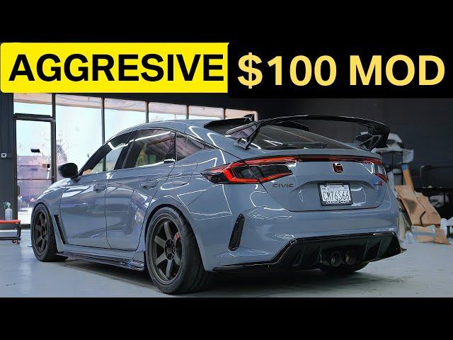 MOST AGGRESIVE MOD FOR UNDER $100!! 2023+ HONDA CIVIC TYPE-R FL5