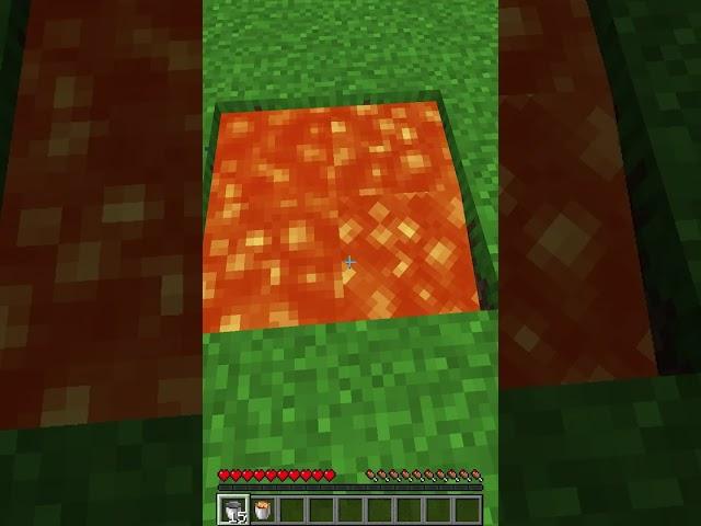 Infinite Lava Source in Minecraft