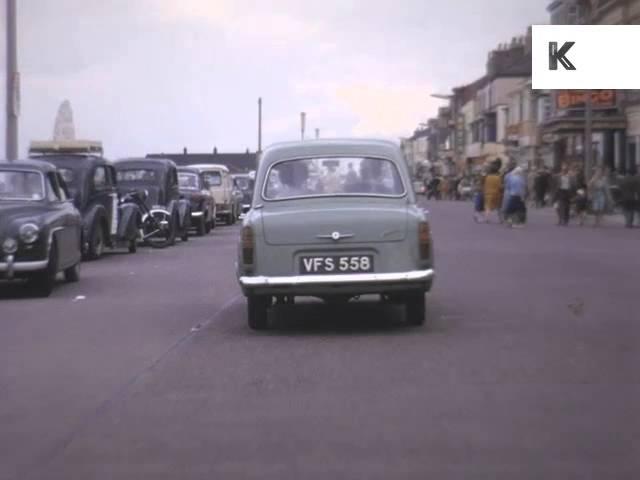 Driving in 1960s Redcar, North of England