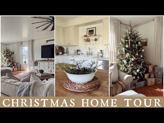 Christmas Home Tour - Cozy Christmas Decor - Cottage Farmhouse Christmas