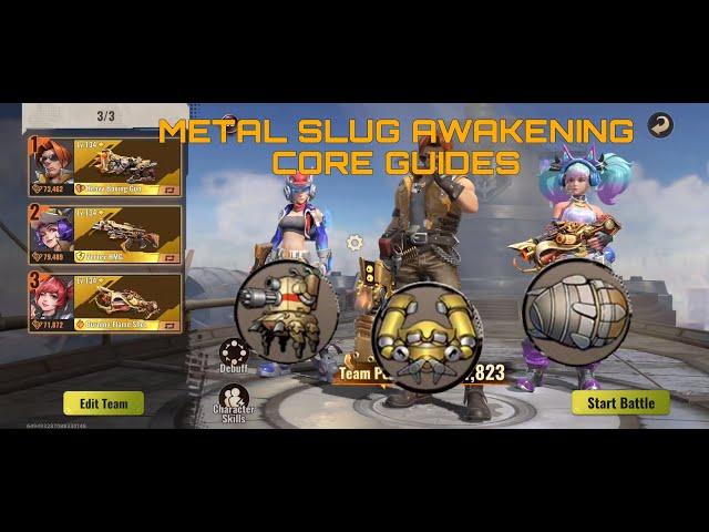 Metal Slug Awakening: Recommended core builds for beginners