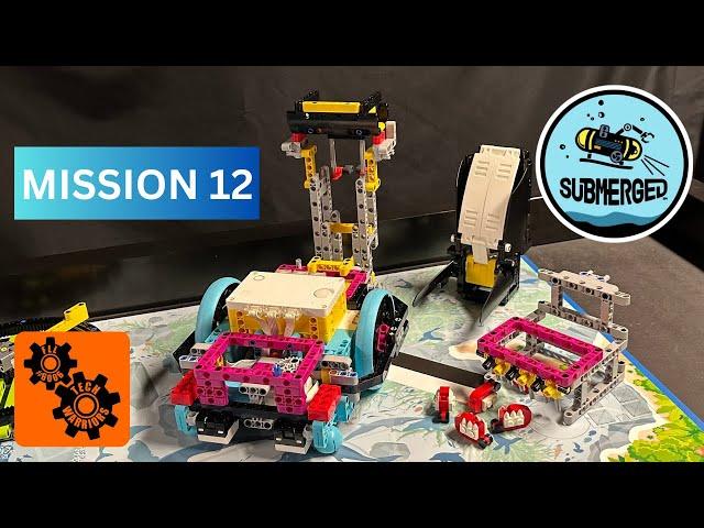 2024-2025 FLL SUBMERGED Mission 12 Feed the Whale Solution with Spike Prime