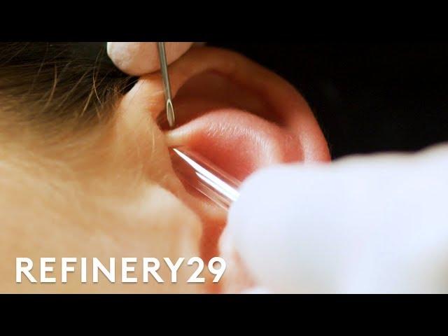 I Got A Custom Constellation Piercing From Brian Keith Thompson | Macro Beauty | Refinery29