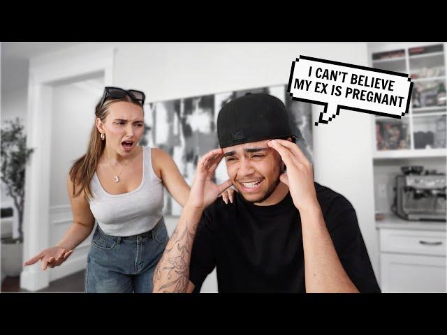 CRYING BECAUSE MY EX IS PREGNANT! *PRANK ON GIRLFRIEND*